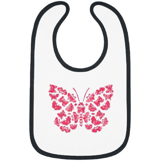 Pink Butterfly Entomology Butterfly Lover Bibs