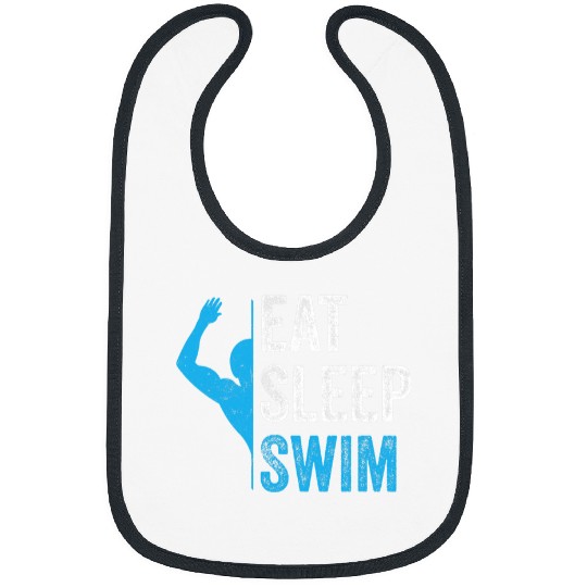 Swimming Pool Eat. Sleep. Swim. Summer Swimming Bibs
