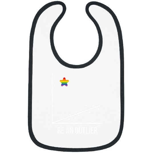 Outlier Math Geek LGBT Equality Pride Bibs