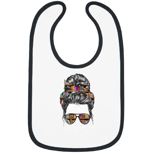 Bleached Librarian Life Funny Library Book Lover Reading Bibs