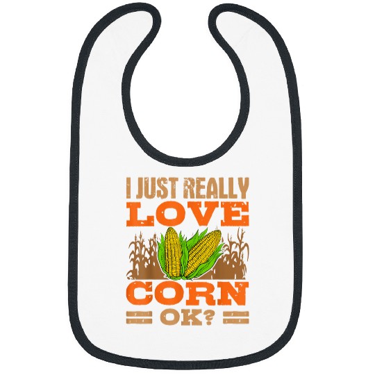 Corn Lover Maize Planter Farmer Cereal Grain Grower Bibs