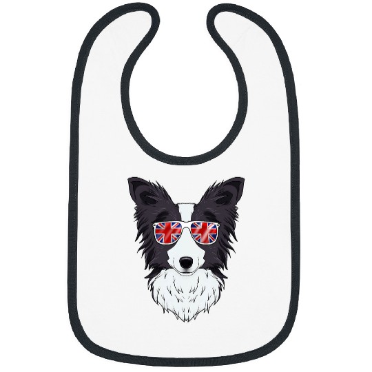 Border Collie UK Sunglasses I English Flag I Union Jack Bibs
