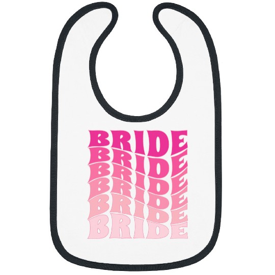 Bride Bachelorette Party Wedding Bridal Retro Groovy Bride Bibs