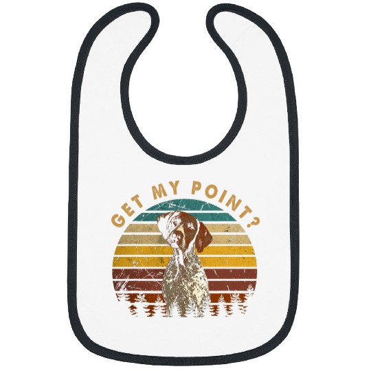 Classic German Shorthaired Pointer Get My Point GSP Dog Bibs