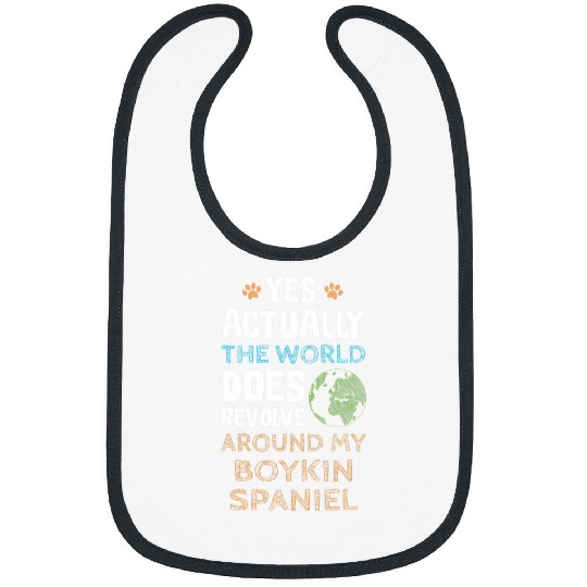 Funny Boykin Spaniel Dog Bibs