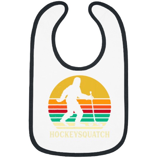 Funny Hockey Sasquatch Gift bigfoots Field Ice Hockey Player Bibs