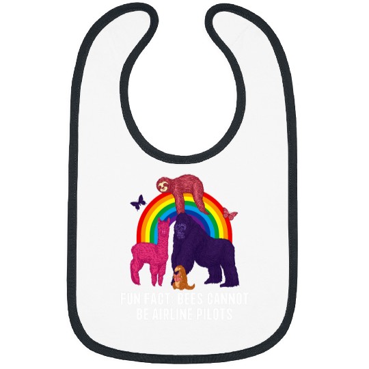 Bees Cannot Be Airline Pilots Funny Animal Pun Humor Bibs