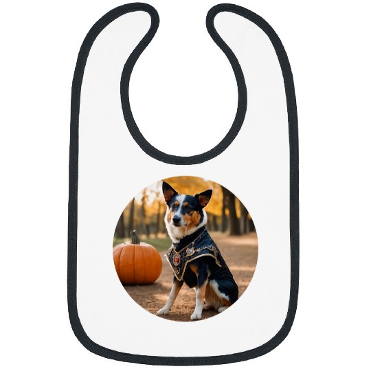 Blue Heeler Dog Dad Family Costume DIY For Halloween 2024 Bibs