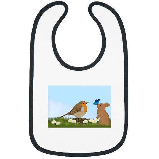 Robin Bunny Spring Bird Birder Birdwatcher Animal Biologist Bibs