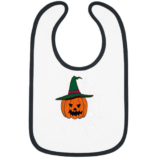Pumpkin Spider Scary Pumpkin Creepy Spider Halloween Costume Bibs
