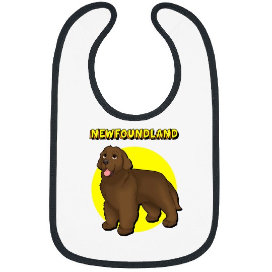 Cute Brown Newfoundland Bibs
