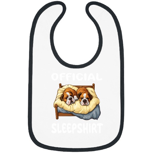 Boxer Dog Official Sleep  Pajamas Nightgown 1 Bibs