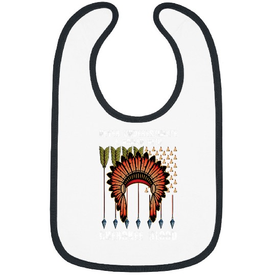 Cherokee Pride Feathers Native American 2 Bibs