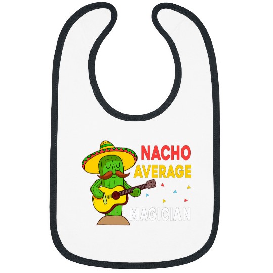 Hilarious Magician Joke Humor Funny Nacho Average Magician Bibs