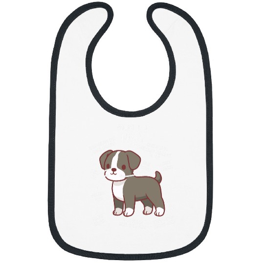 Boxer Dog Reverse Brindle Seals Anatomy Funny Cute Pet Mom Bibs