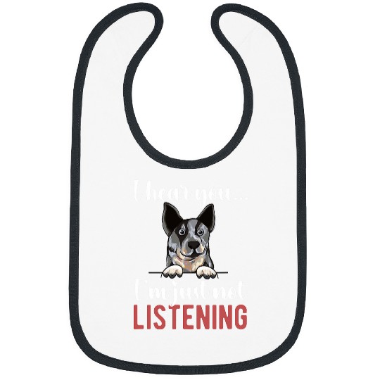 Blue Heeler Owner Blue Heeler Lover Blue Heeler Dad 1 Bibs