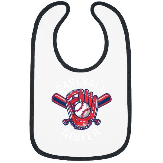 Baseball Sister Baseball Player Family Matching Bibs