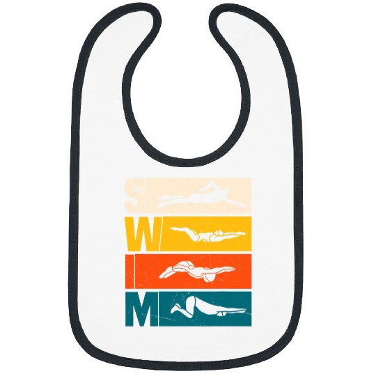 Swimming Pool Cool Swim Apparel Retro Swimming Sports Swimmers Bibs
