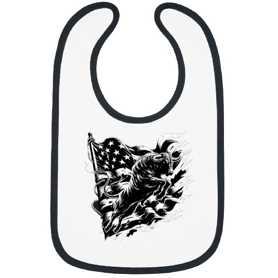 Cowboy Rodeo Bull Riding Livestock Show Farmer Cattle 22 Bibs