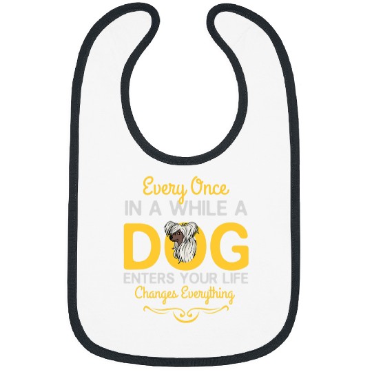 Chinese Crested Powderpuff Dog Puppies Owner Lover 3 Bibs