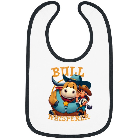 Cowboy Rodeo Bull Riding Livestock Show Farmer Cattle 212 Bibs
