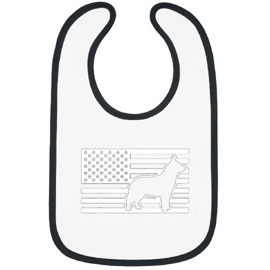 Blue Heeler USA Flag Bibs