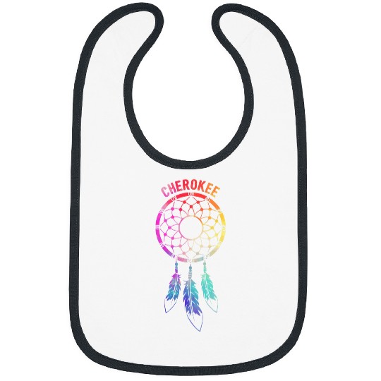 Cherokee Tribe Dreamcatcher Indigenous Native American Style 1 Bibs