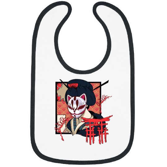 Geisha Samurai Japan Culture Japanese Kawaii Geisha Girl 21 Bibs
