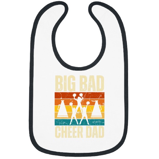 Big Bad Cheer Dad Proud Cheer Dad Mens Cheer Coach Bibs