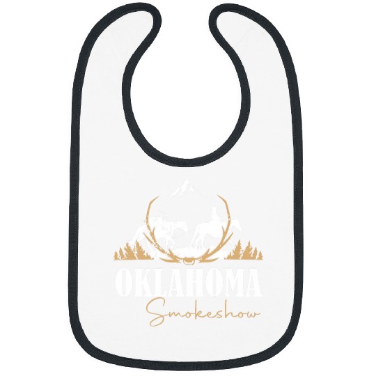 Cow Lover Boho Bull Skull Cow 2Oklahoma Smokeshow Western Country 23 Bibs
