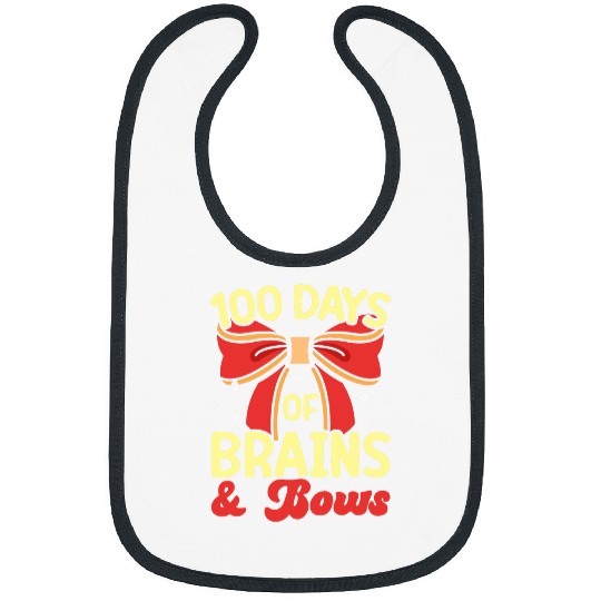100 Days Of Brains And Bows Student 100 Days Of School Bibs