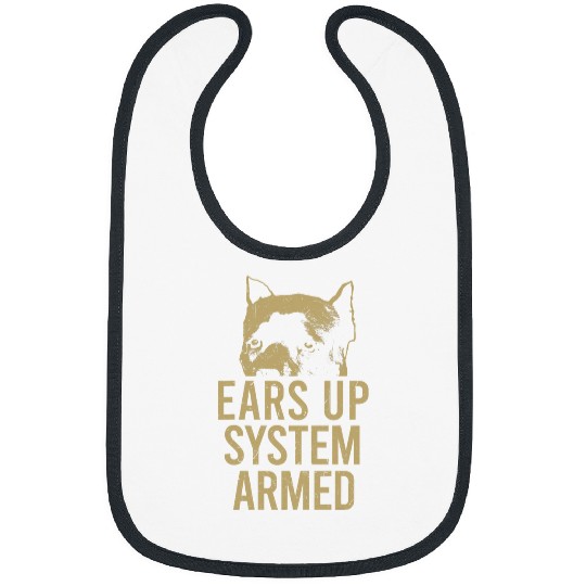 Cane Corso Ears Up System Armed Funny Italian Mastiff Bibs