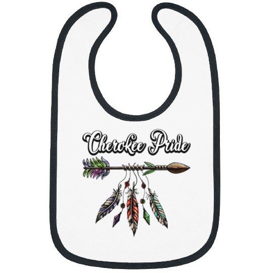 Cherokee Pride Feathers Native American Bibs
