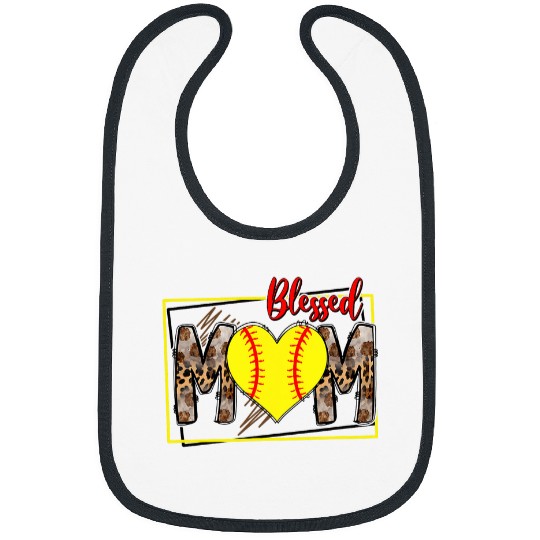 Blessed Softball Mom Girls Fastpitch Bibs