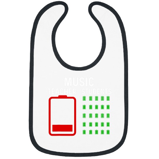 End Of Year Teacher   Thank You Music Teacher Battery Bibs