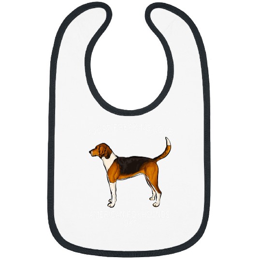 I Just Freaking Love American Foxhound Ok Dog Bibs