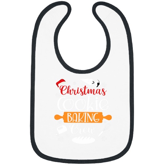 Christmas Cookie Baking Crew Baker Pastry Chef Kids Xmas Bibs