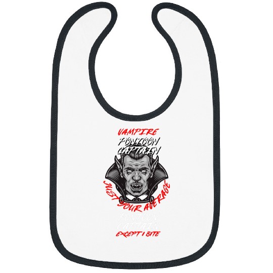 Pontoon Fun Vampire Pontoon Captain Halloween Pontoon Boat Scary 2 Bibs