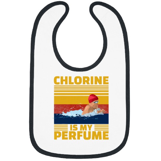 Funny Swimmer Art For Men Women Swim Team Coachs Swimming Bibs