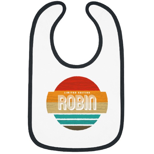 Robin Name Retro vintages Sunset Limited Edition Bibs