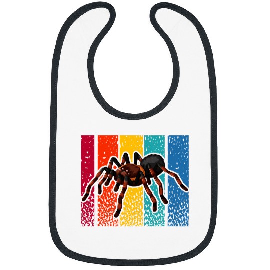 Retro MultiLegged Horror Hamster Tarantula Graphic Hairy Bibs