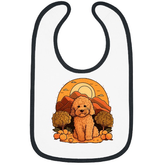 Cute Goldendoodle Dog on Golden Doodle Lover 1 Bibs