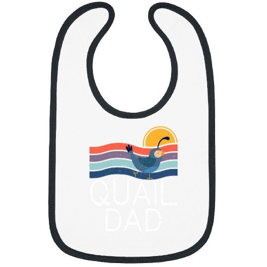 Mens Quail Dad Love Quails Birds Lover Quail Hunting Hunter Bibs