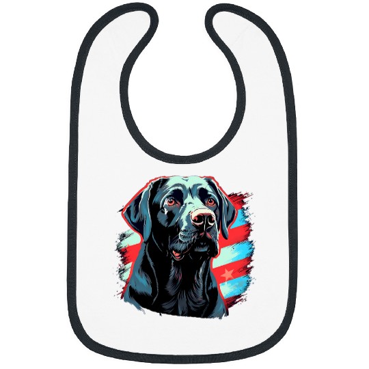Cute Black Lab Black Labrador Retriever Puppy Dog Mom Animal 8 Bibs