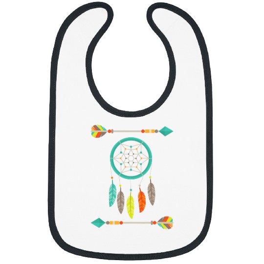 Feather Southwest Native American Indian 9 Bibs