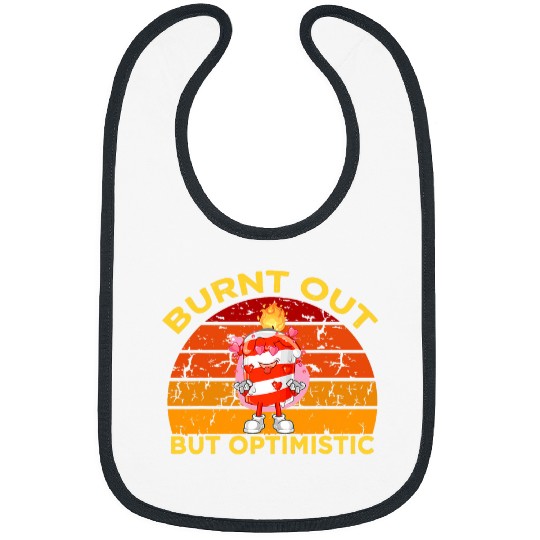 Burnt Out But Optimistic Cute Marshmallow For Camping 1 Bibs