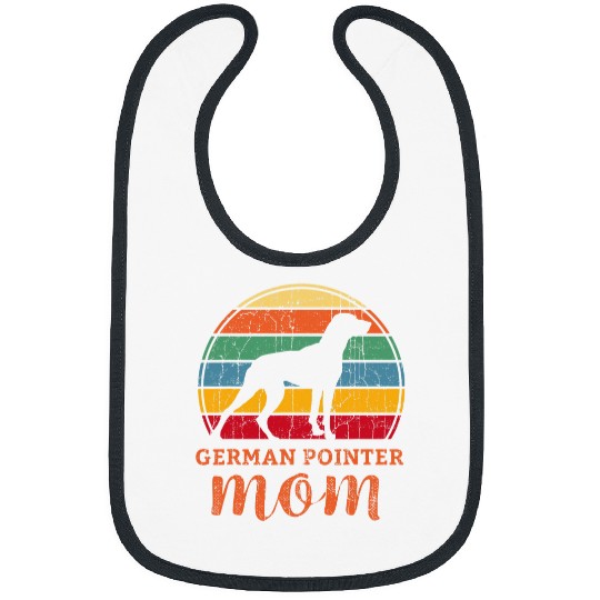 German Pointer Mom Gift Shorthair Grandmother GSP Pet Owner Bibs