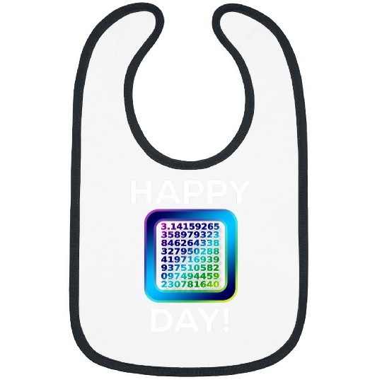 Funny Cute Happy Pi Day Celebration Math Numbers Fun Bibs