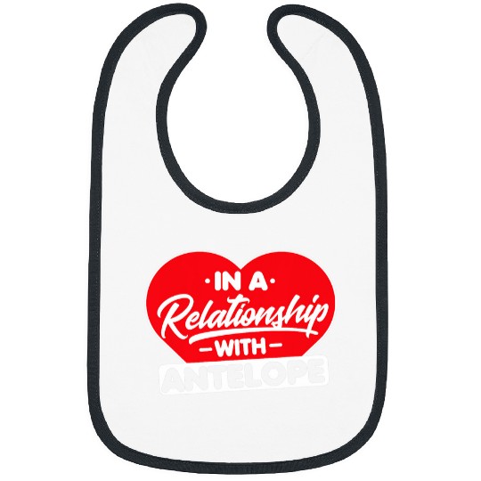 Lacrosse Gift In a Relationship with Antelopes 2Funny Antelope Lover Bibs