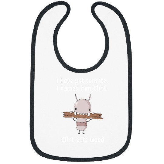 Funny termite bug exterminator Bibs